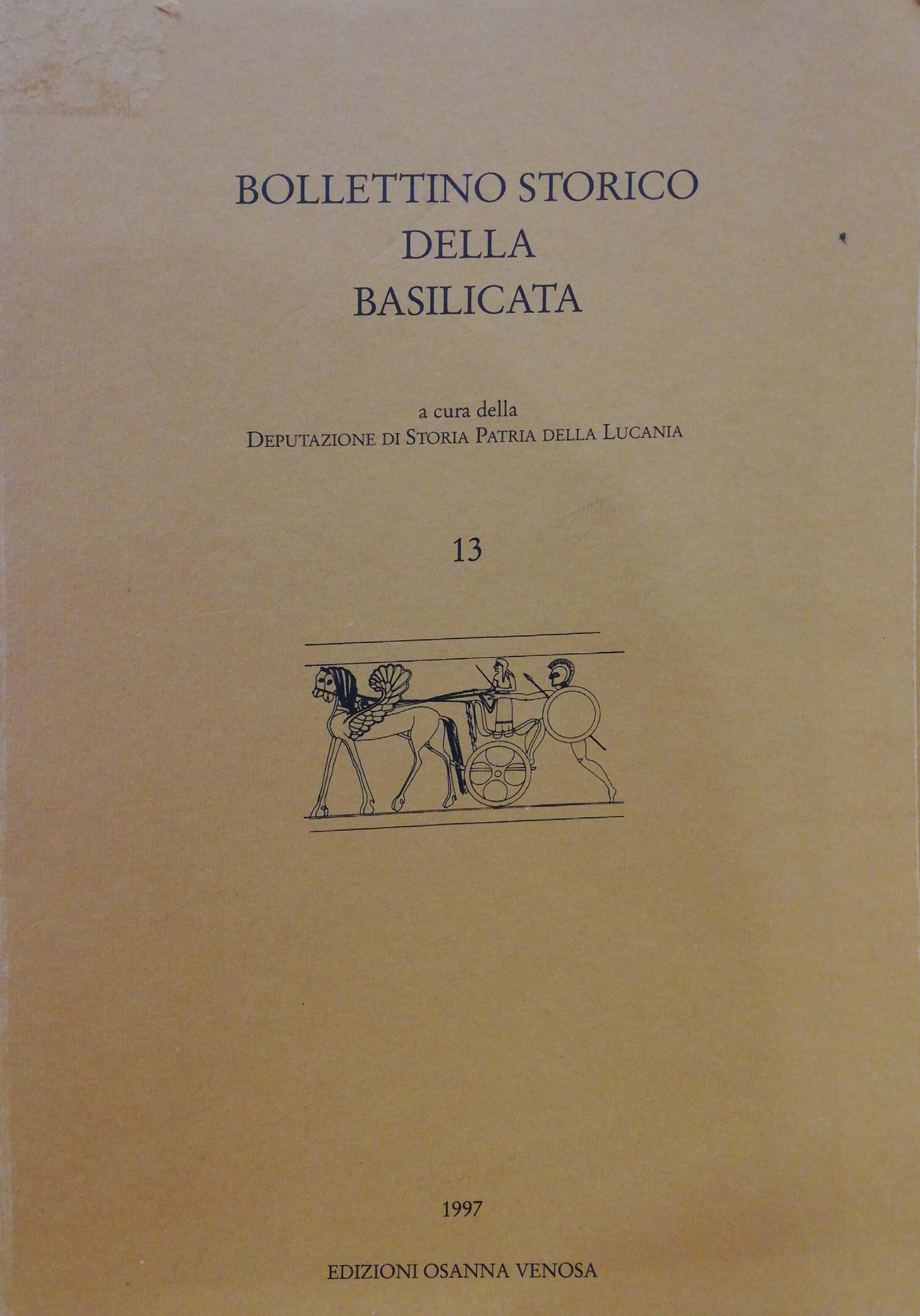 BOLLETTINO STORICO DELLA BASILICATA NUMERO 13